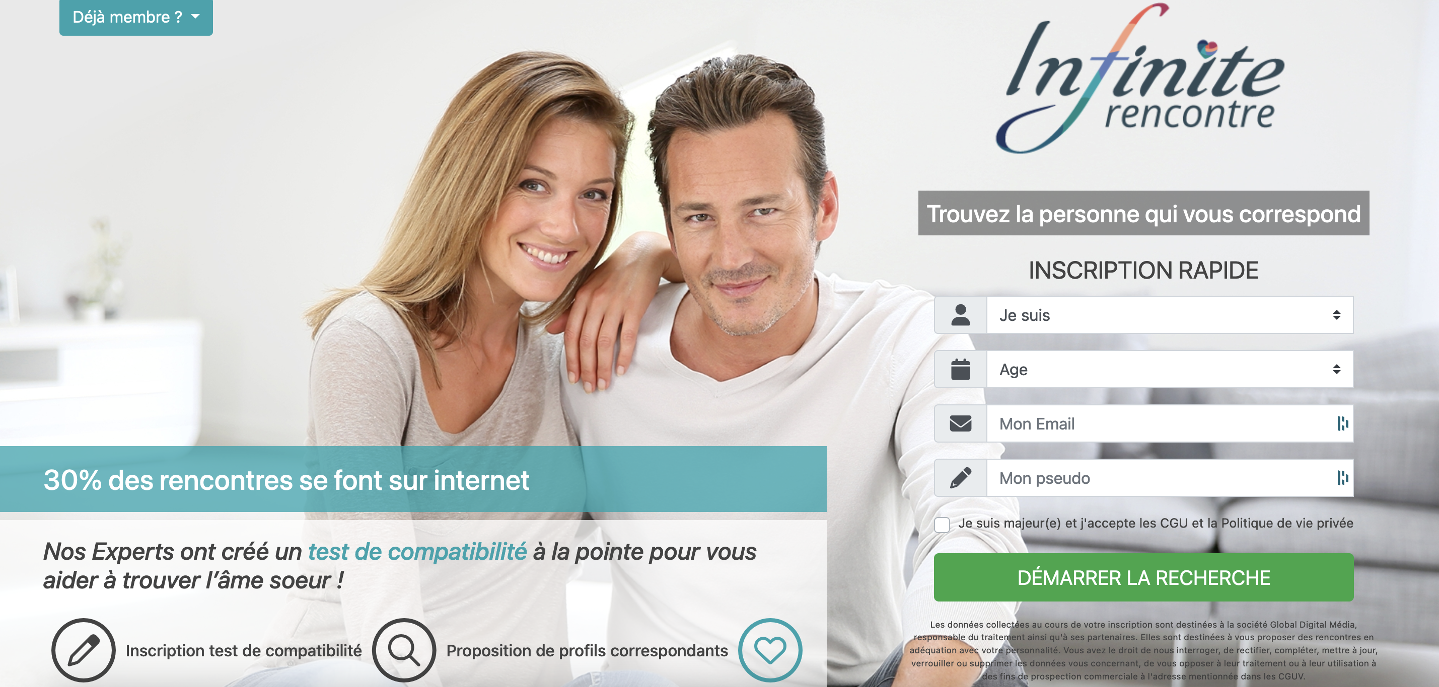 Infinite Rencontre home