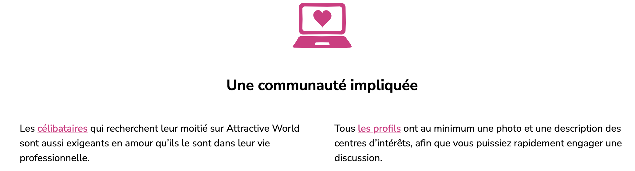 Attractive World communauté